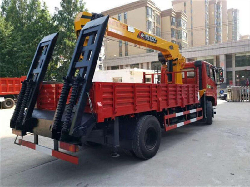 三環(huán)昊龍5噸隨車吊平板運輸車