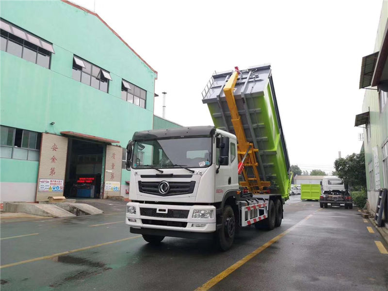 東風(fēng)T5雙橋勾臂垃圾車(chē)（12-16方）