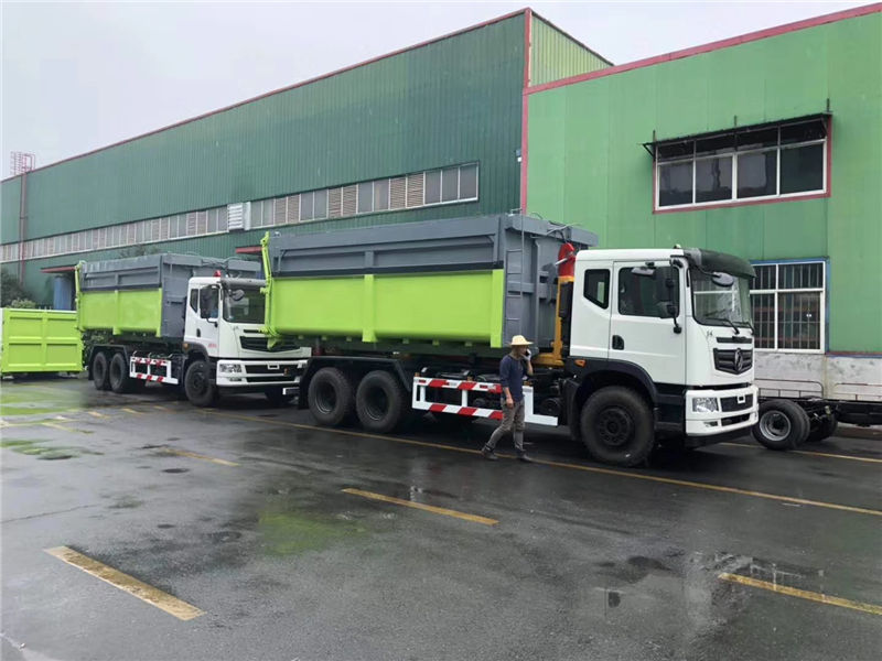 東風(fēng)T5雙橋勾臂垃圾車(chē)（12-16方）