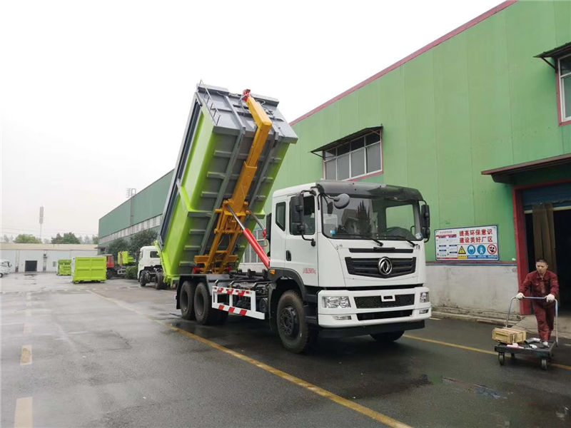 東風(fēng)T5雙橋勾臂垃圾車(chē)（12-16方）